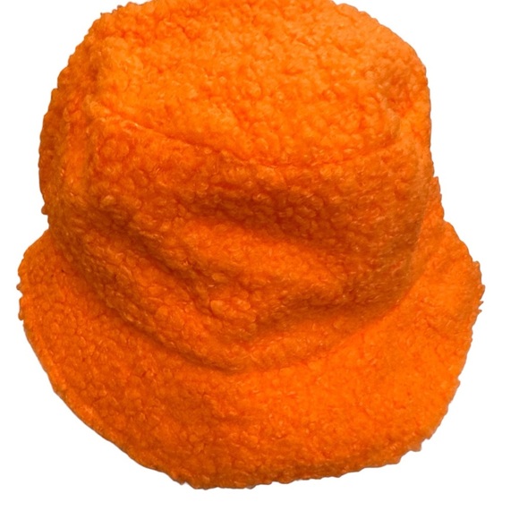 Aperol Orange Fuzzy Bucket Hat NWOT - Picture 3 of 5